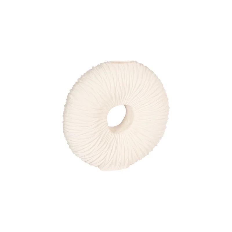 Phillips Collection Waves Off White 28" Indoor / Outdoor Resin Floor Vase