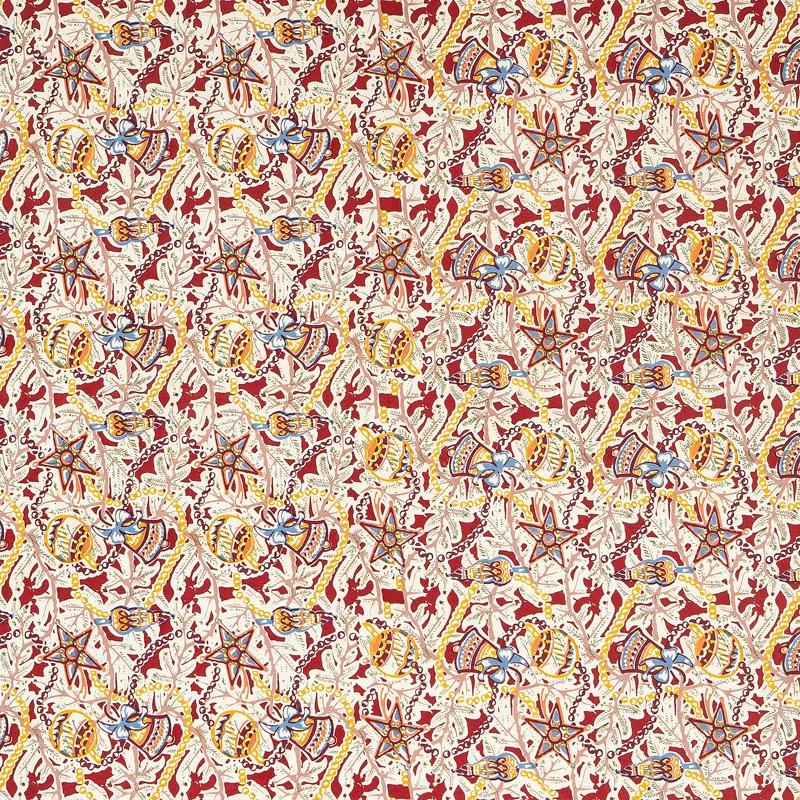 The Holiday Aisle® Liller Red/Green/Orange Tablecloth - Rectangular