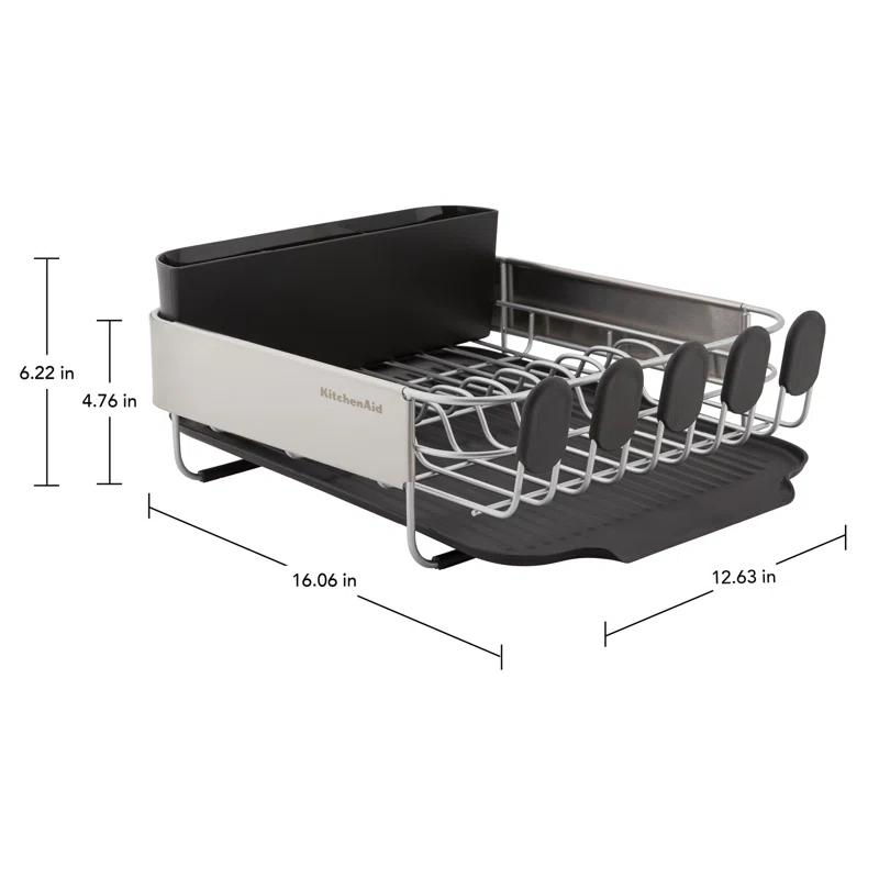 KitchenAid® Compact Stainless Steel Dish Rack, 16.06-Inch