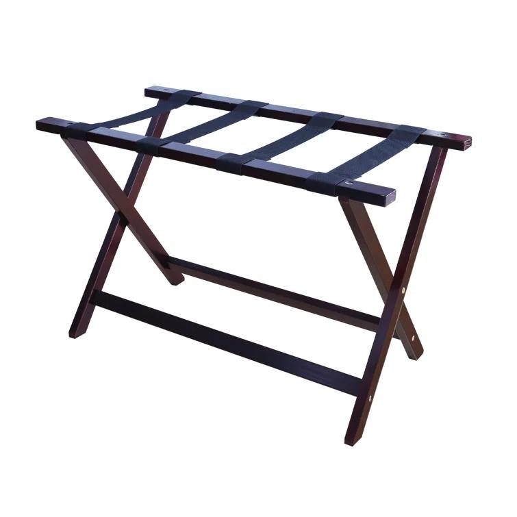 ROTSEN FURNITURE LLC. Heavy Duty Solid Wood Extra Wide Luggage Rack