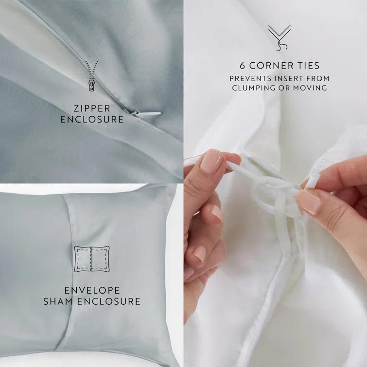 Becky Cameron Vintage Washed Long-Staple Sateen Cotton Duvet Cover Set