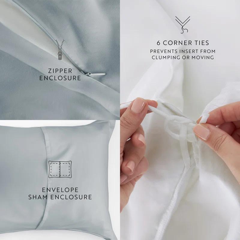 Becky Cameron Vintage Washed Long-Staple Sateen Cotton Duvet Cover Set