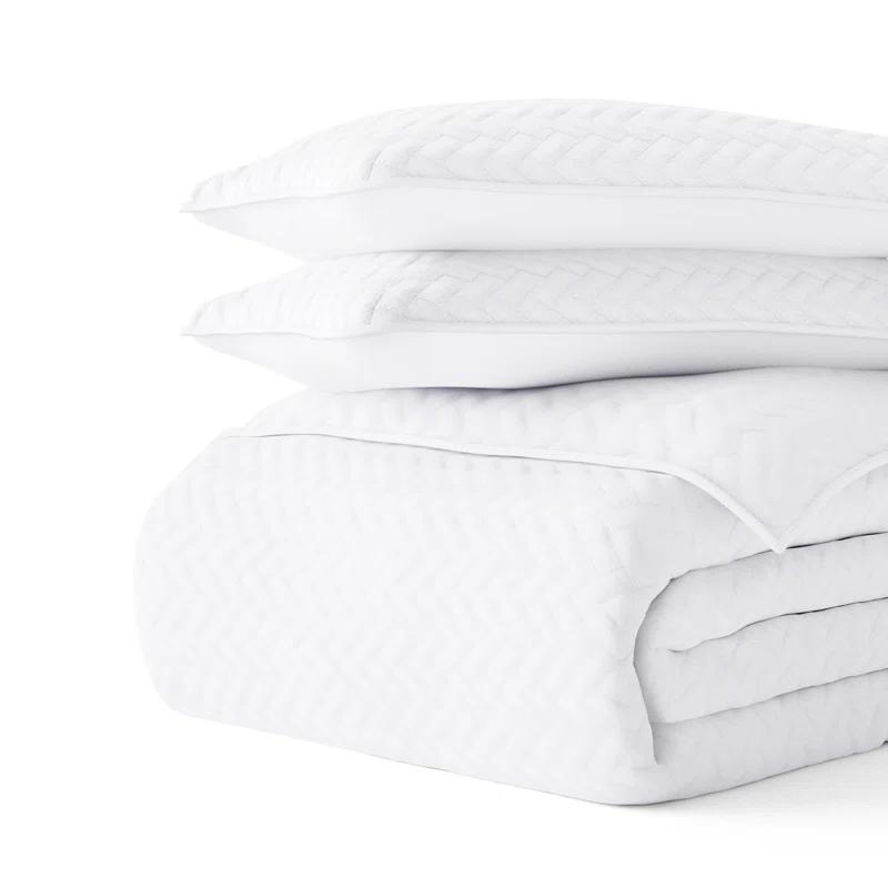 Antora Microfiber Modern & Contemporary Coverlet / Bedspread Quilt Set