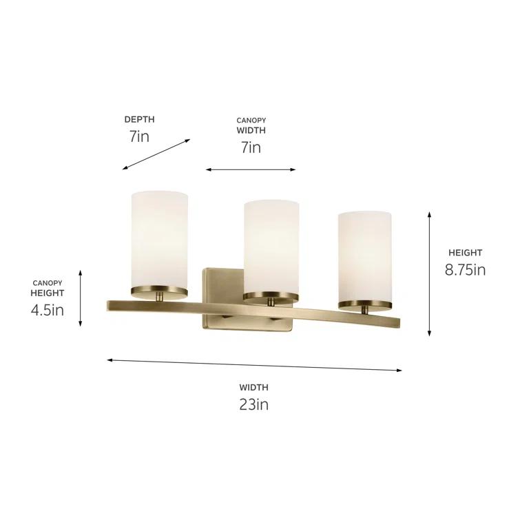 Everly Quinn 23" 3-Light Vanity Light | Wayfair