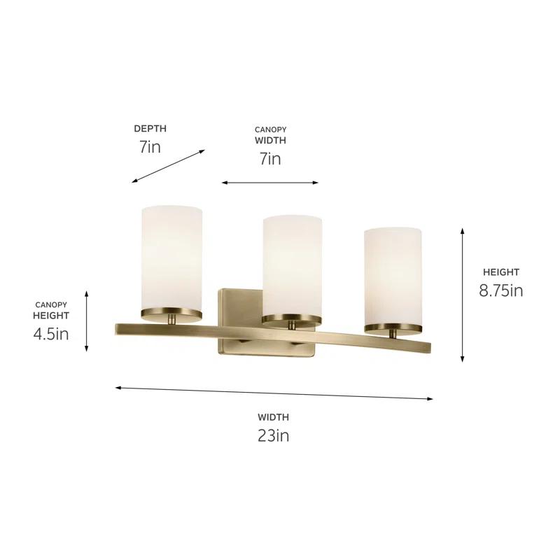 Everly Quinn 23" 3-Light Vanity Light | Wayfair