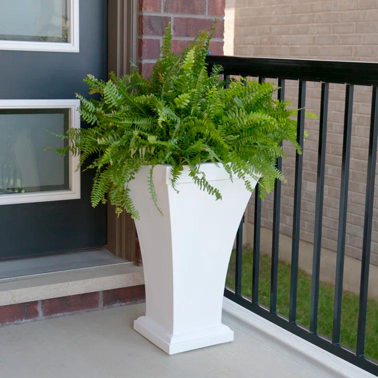 Mayne Inc. Bordeaux 28" Tall Resin Planter with Water Reservoir