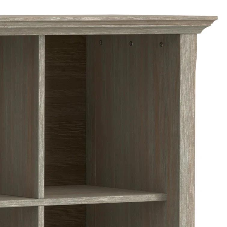 Simpli Home Acadian 57"W Solid Wood Storage Console Table