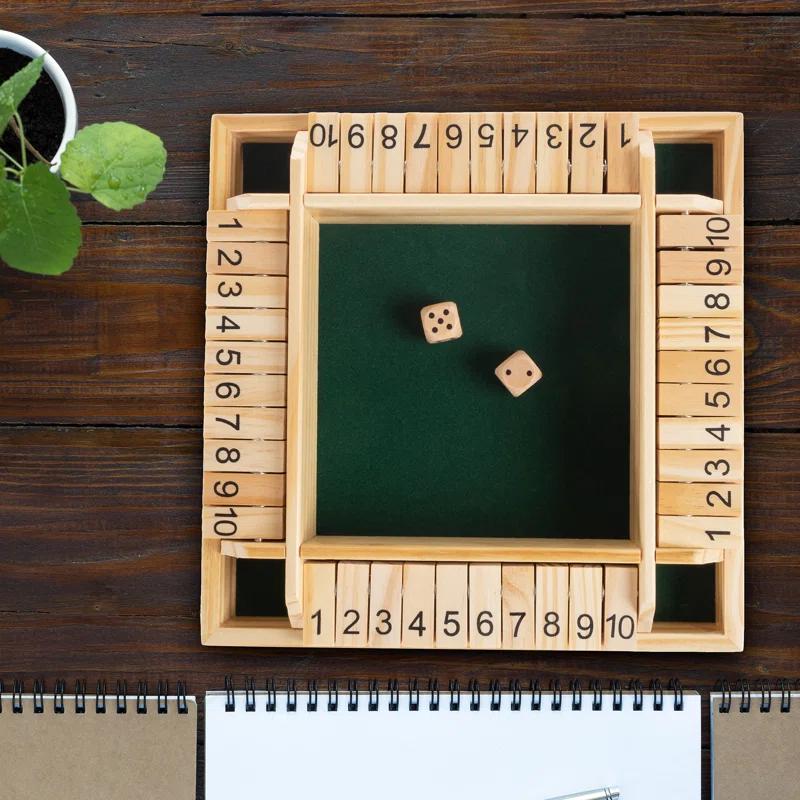 Hey! Play! Hey! Play! 4 Player Wood Mini Desktop Games