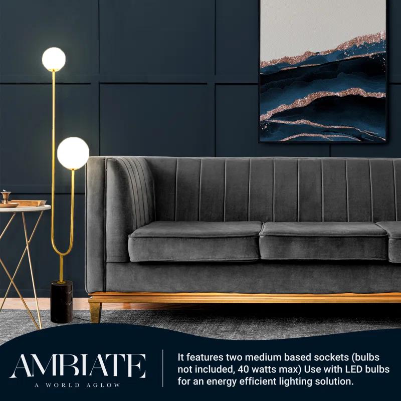 Sunshine Lighting 68.90'' Black Arched Floor Lamp