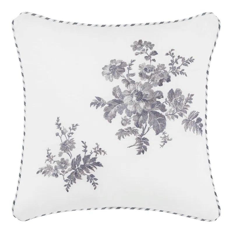 Laura Ashley Laura Ashley Annalise Floral Grey Cotton Bonus Comforter Set