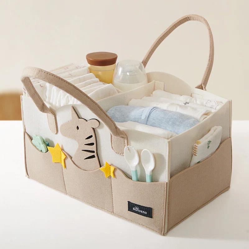 Sunveno Baby Diaper Caddy Nursery Storage