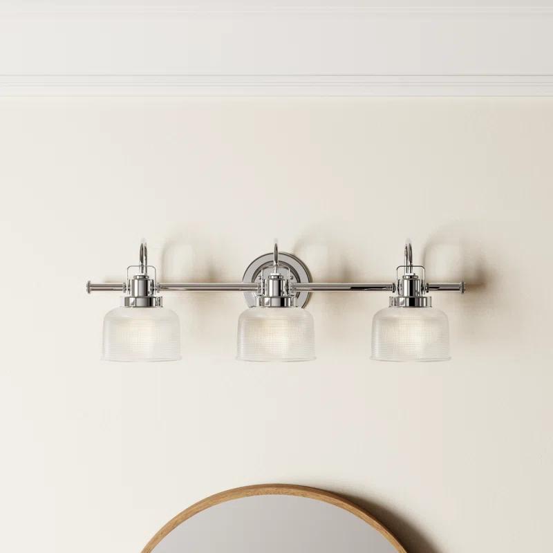 Rosser 3 Light Transparent Dimmable Vanity Light