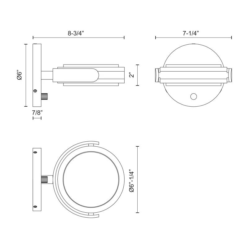 Alora Lighting Blanco Dimmable LED Bath Sconce