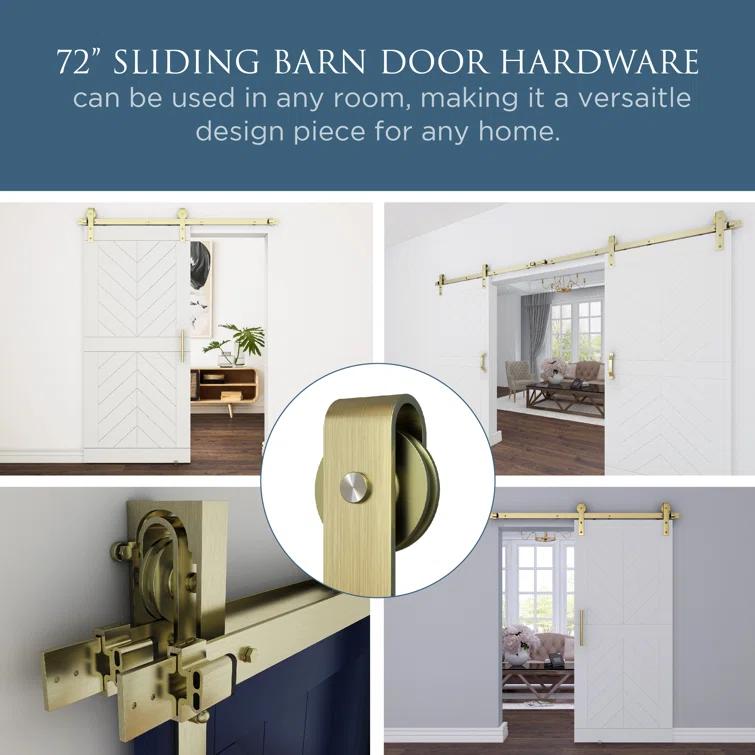 National Hardware 72" Designer Interior Barn Door Kit with Soft Close