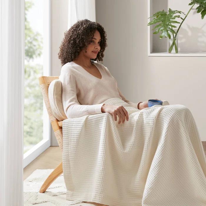 Waffle Weave Cotton Blanket