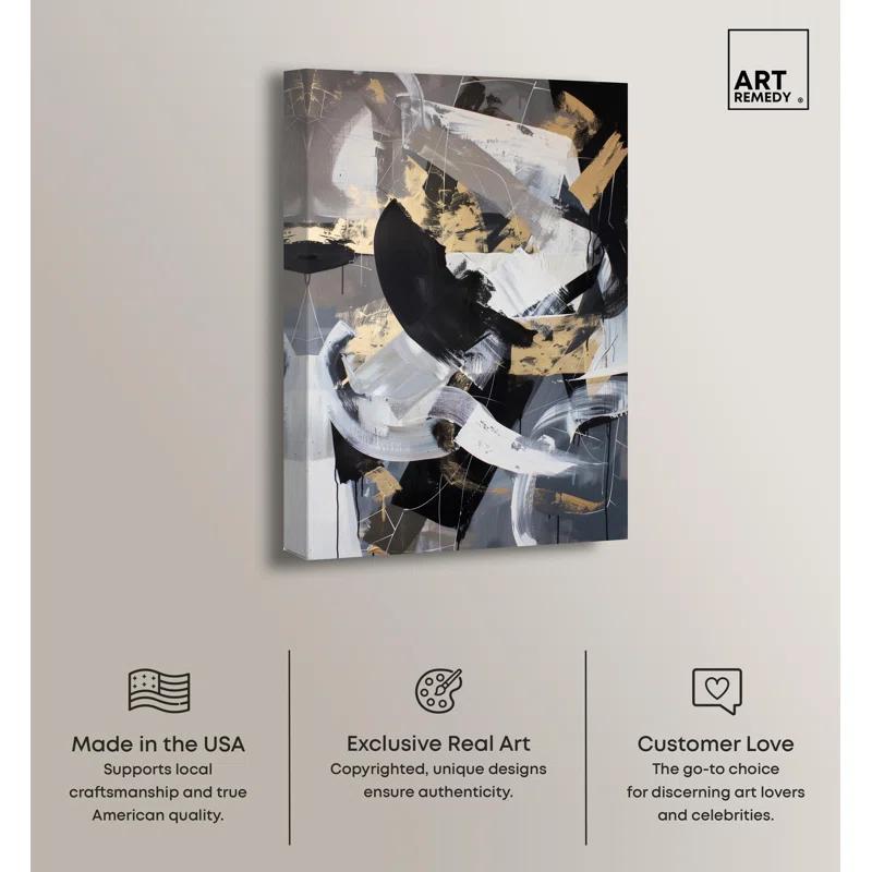 Art Remedy Hiding Canvas Muted Abstract Wall Art by Art Remedy