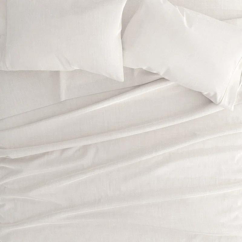 Linen Bamboo-Blend Breathable Luxury Bed Sheet Set