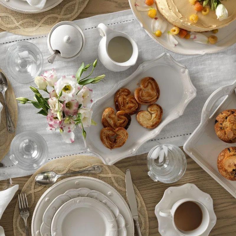Juliska Berry & Thread 14" Decorative Tray - Whitewash