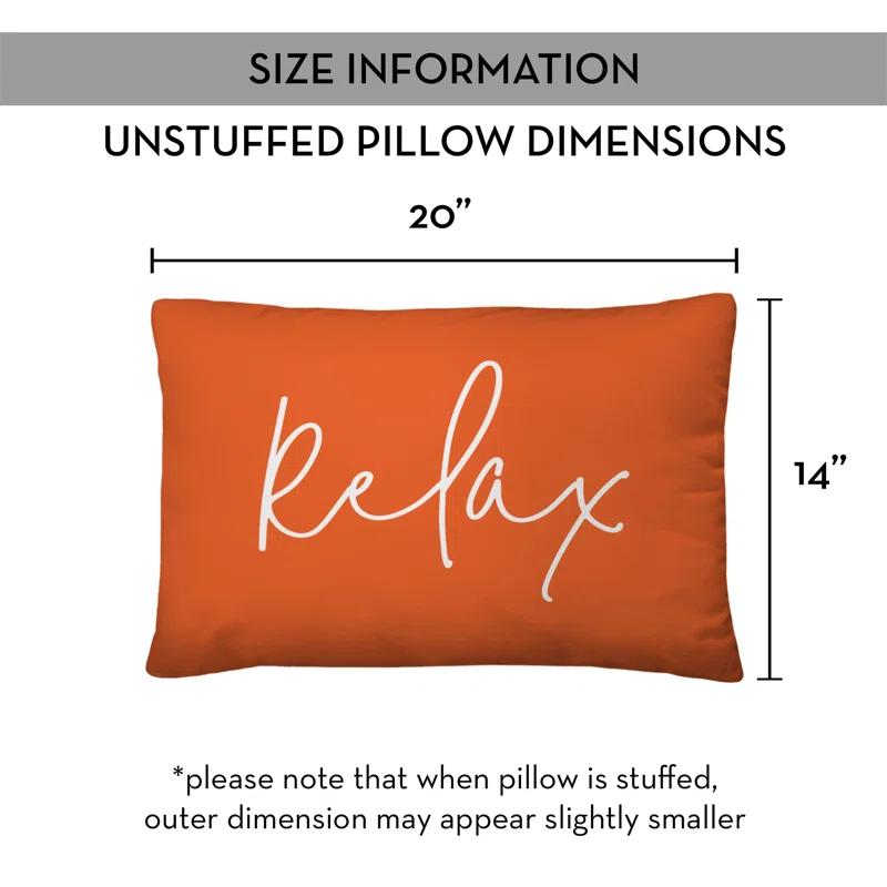 Designs Direct Creative Group Textual Indoor/Outdoor Throw Pillow