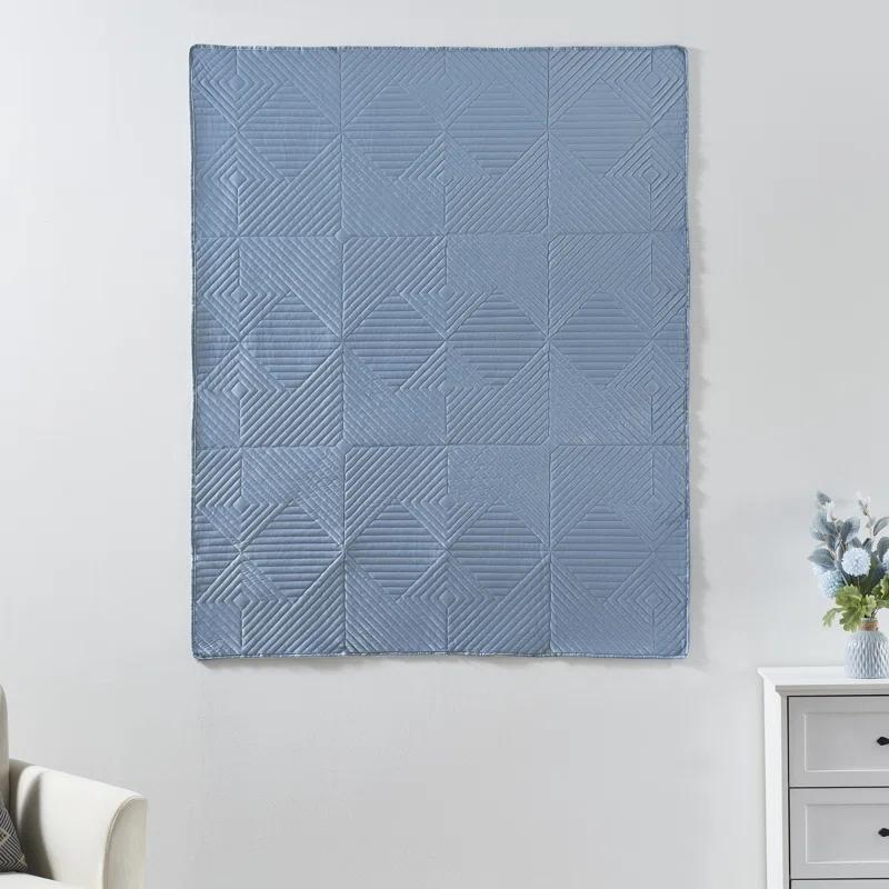 Greenland Home Fashions Riviera Velvet Quilted Throw