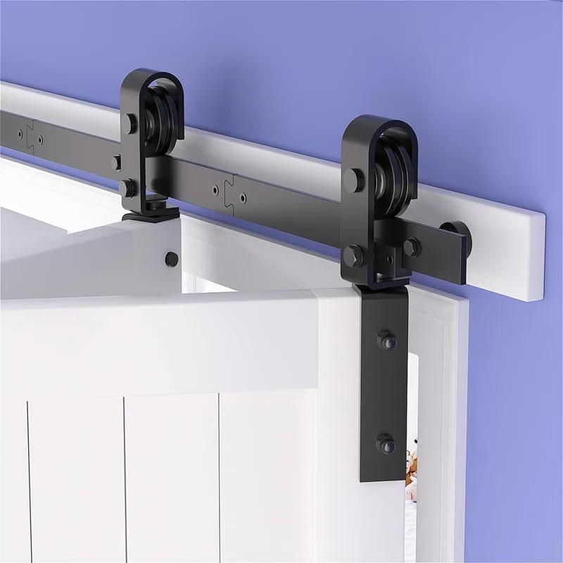 MAXAYA 36" Bifold Barn Door Hardware Kit - Space Saving Folding ...