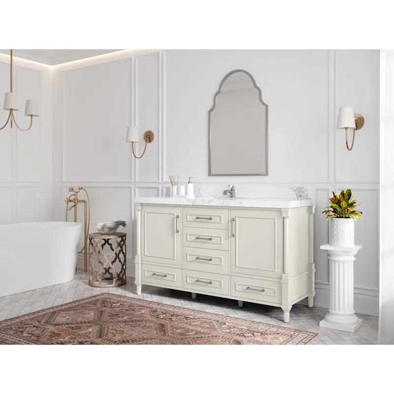Willow Collections Aberdeen 60'' Single Bathroom Vanity with Quartz Top