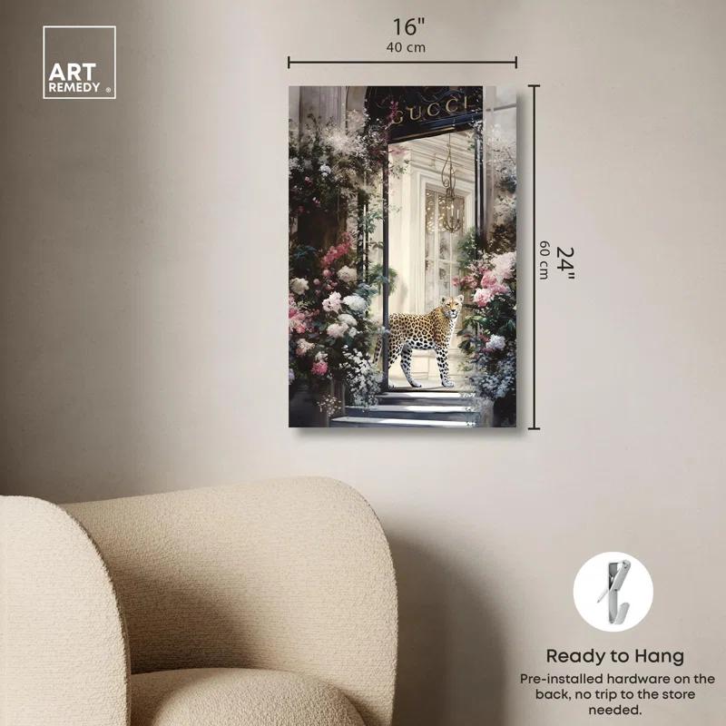 Art Remedy Flower Storefront Canvas Fashion Designer Wall Art by Art Remedy