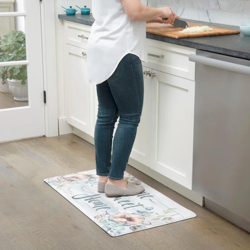 SoHome Cozy Living Home Sweet Home Floral Anti-Fatigue Mat
