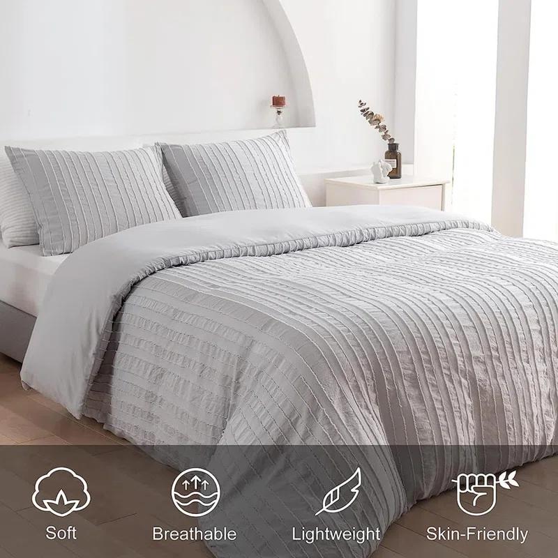 Nayoroom SJT-CRTW Bohemian Twill Striped Duvet Cover Set
