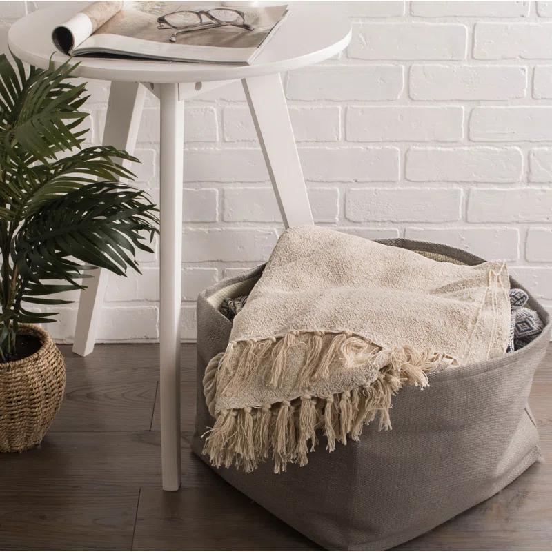 Design Imports Hand Woven Throw Blanket