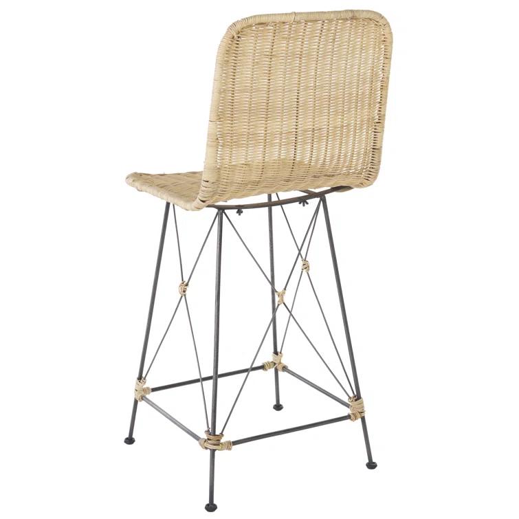 Dakota Fields Finlaggan Weaved Counter Stool (Set of 2)