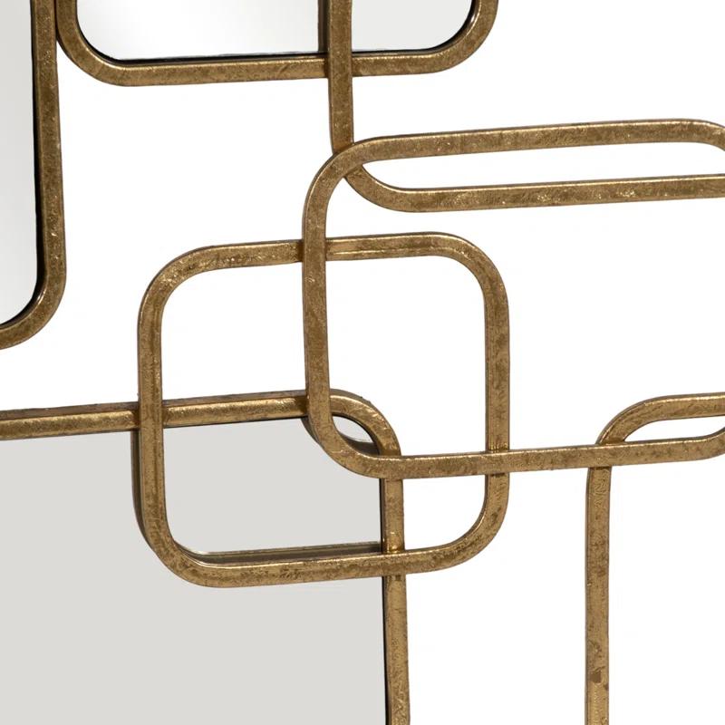 Modern Glam Mirror Wall Sculpture Decor