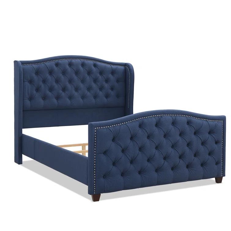 Coleman Upholstered Wingback Bed