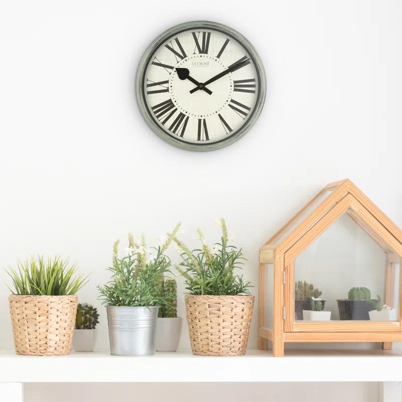 La Crosse Technology 14" Sage Grove Quartz Wall Clock