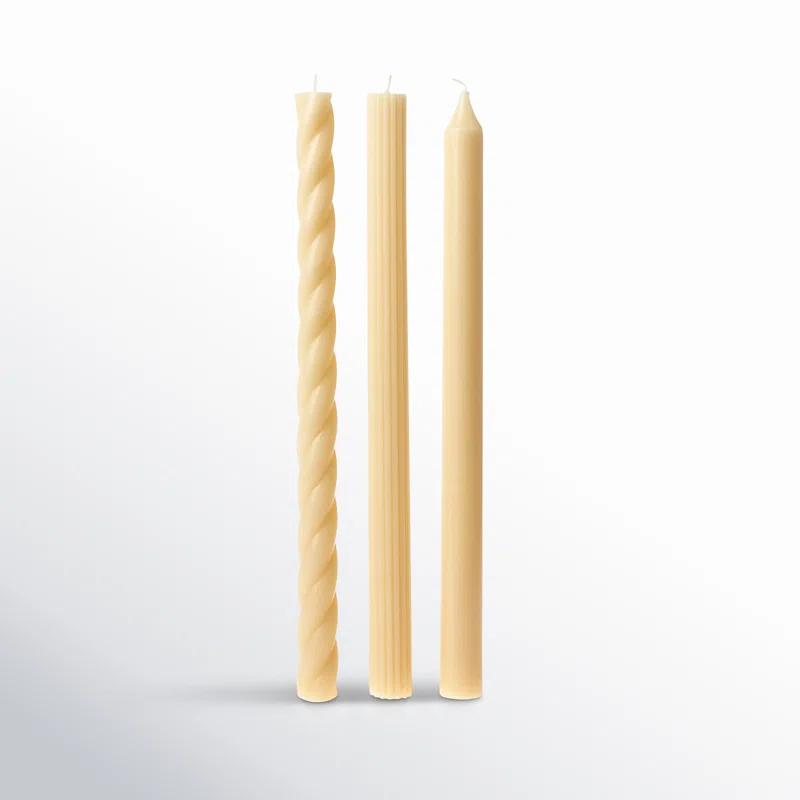 ILLUME Beautifully Done Unscented Assorted Candle Tapers 3-Pack