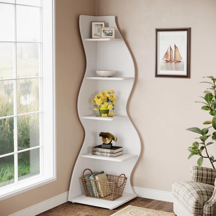 Millwood Pines Arhab Corner Bookcase