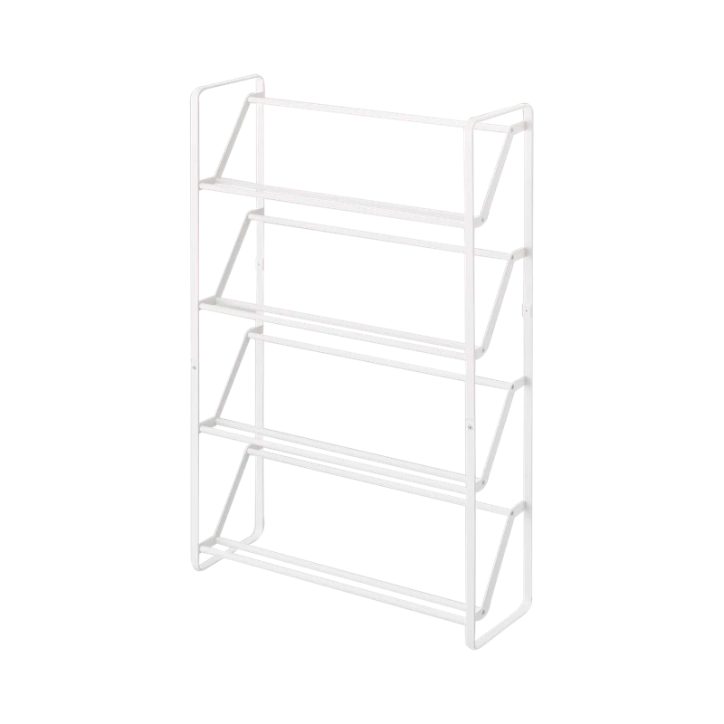 Yamazaki Home Slim Shoe Rack, Steel, Holds 8 to 12 shoes