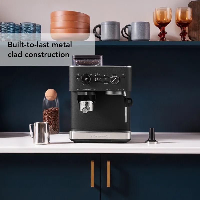 KitchenAid ® Semi-Automatic Espresso Machine in Cast Iron Black