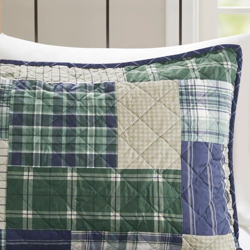 Madison Park Timber 3 Piece Reversible Printed Quilt Set