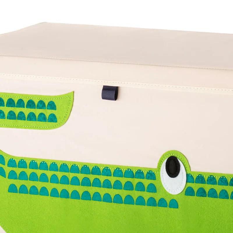 3 Sprouts 3 Sprouts  - Toy Chest Storage Box for Kids Playroom, Crocodile