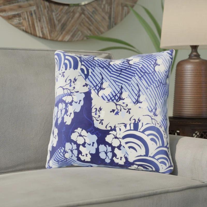 Livabliss Geisha Floral Silk Pillow Cover