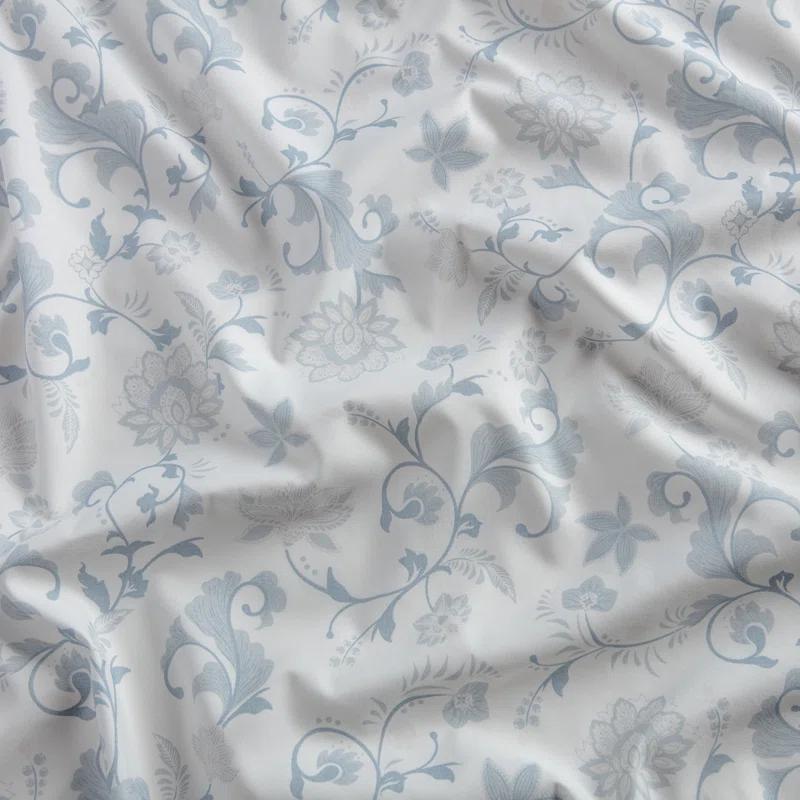 Chanasya Elegant Ultra Soft Floral Microfiber Percale Sheet Set