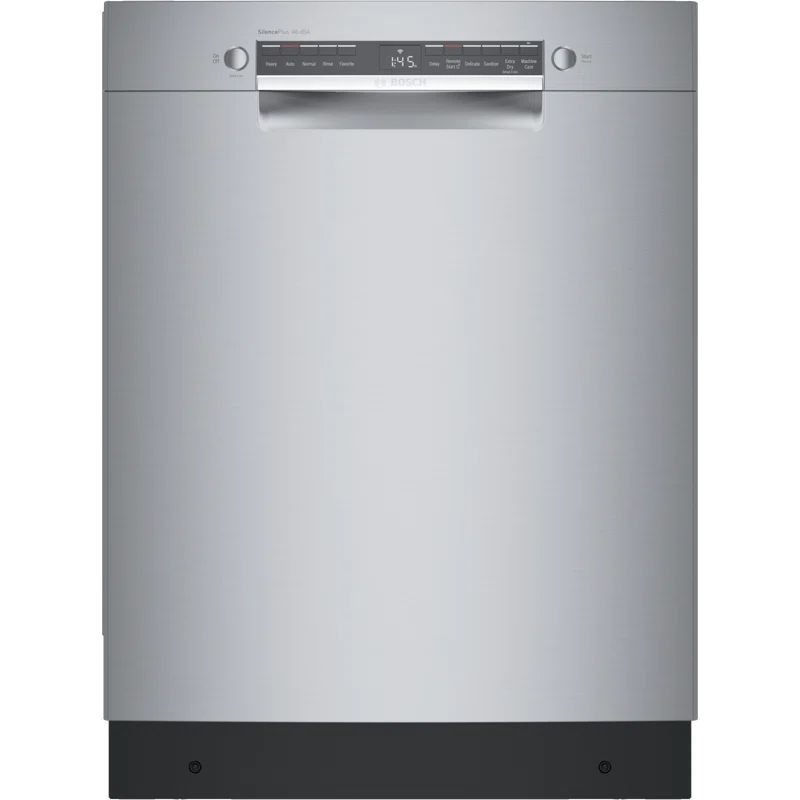 Bosch SGE53C55UC 300 Series 24" ADA Front Control Smart Built-In Dishwasher with Home Connect and 46 Dba