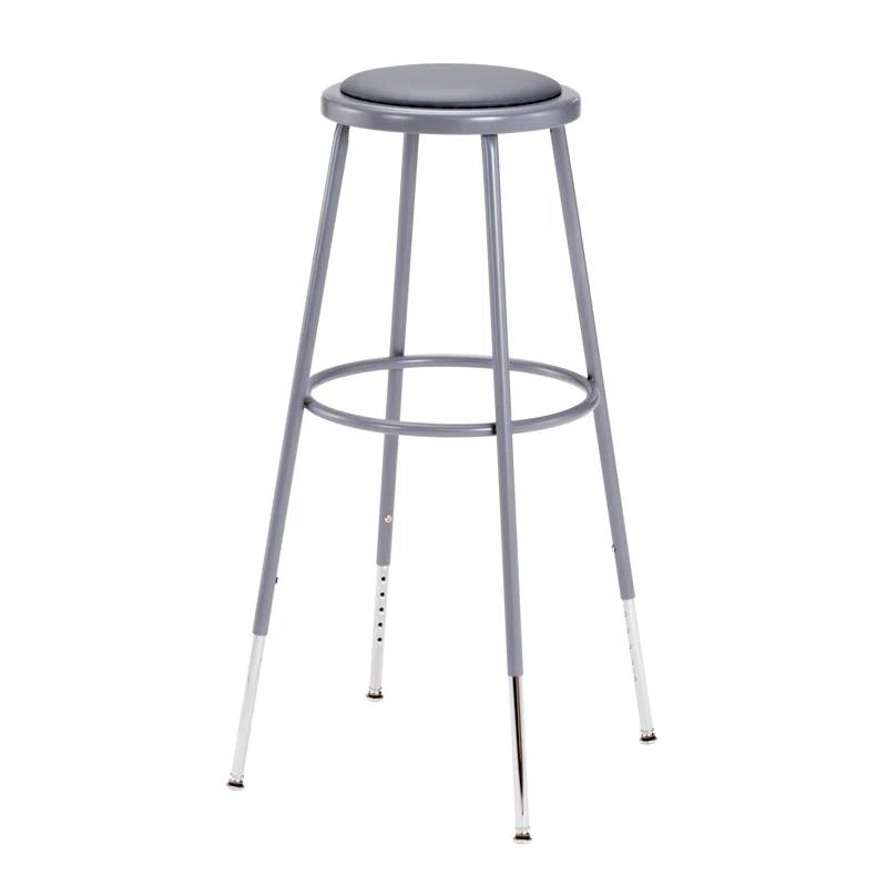 NPS Adjustable Heavy Duty Vinyl Padded Steel Stool