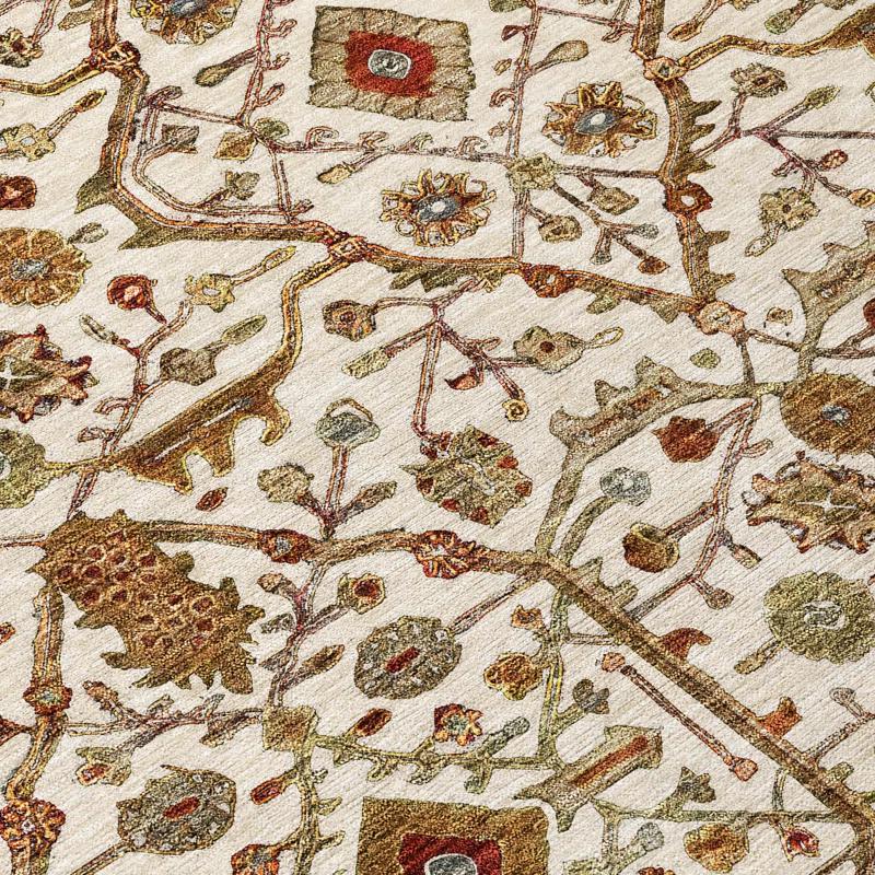 Machine Washable Indoor/Outdoor Chantille ACN1130 Ivory Rug