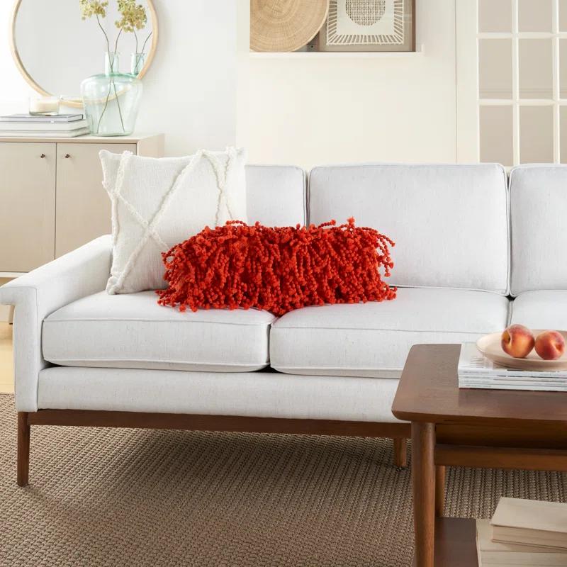 Mina Victory DC059-005020 Fringed Cotton Blend Reversible Throw Pillow