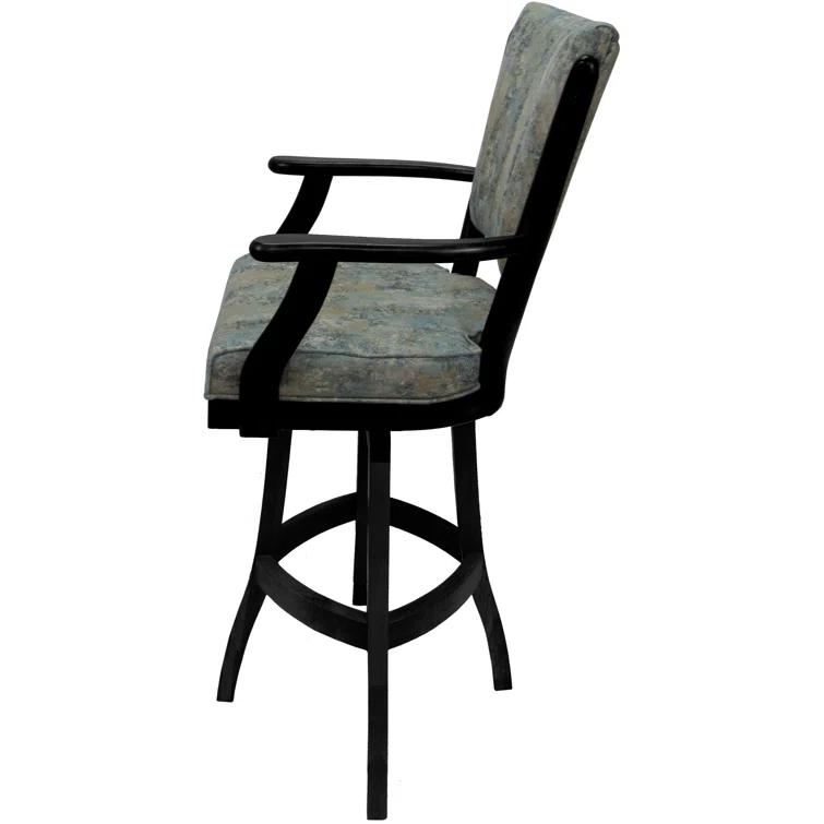 Red Barrel Studio® Irminger Classic Swivel Wood Extra Tall Stool 34" Seat