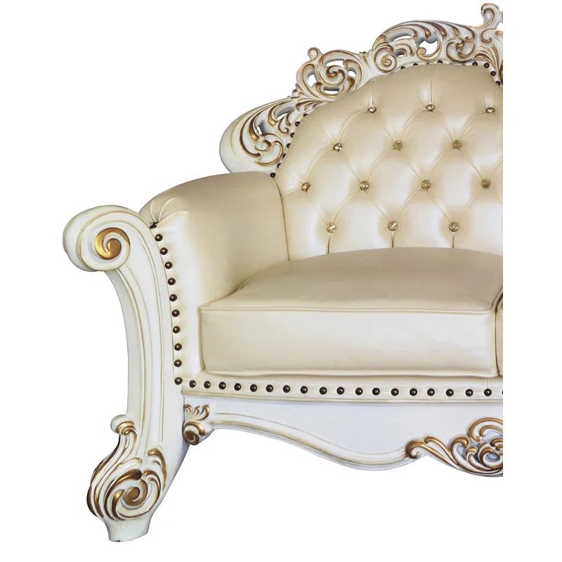 A&J Homes Studio Vendome 69.6'' Faux Leather Loveseat