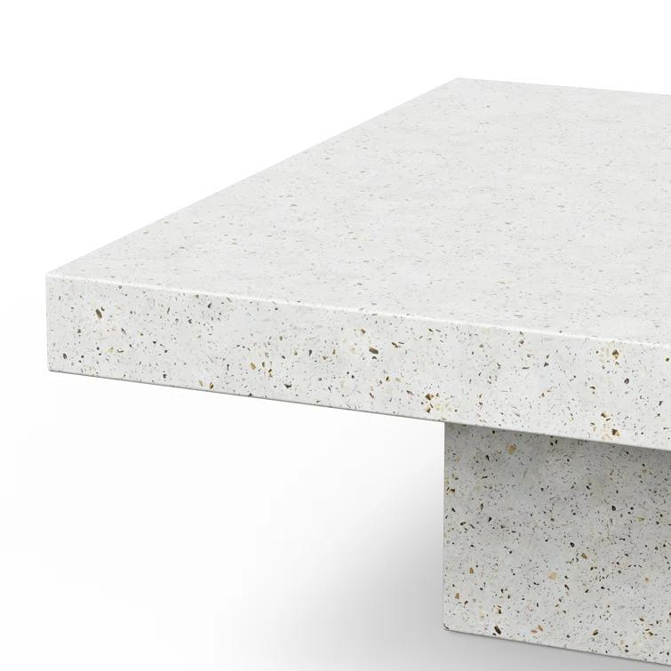 Kareen Concrete Pedestal Coffee Table