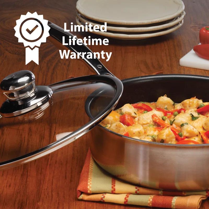 Swiss Diamond Swiss Diamond Prestige Stainless Steel Non-Stick Frying Pan with Lid